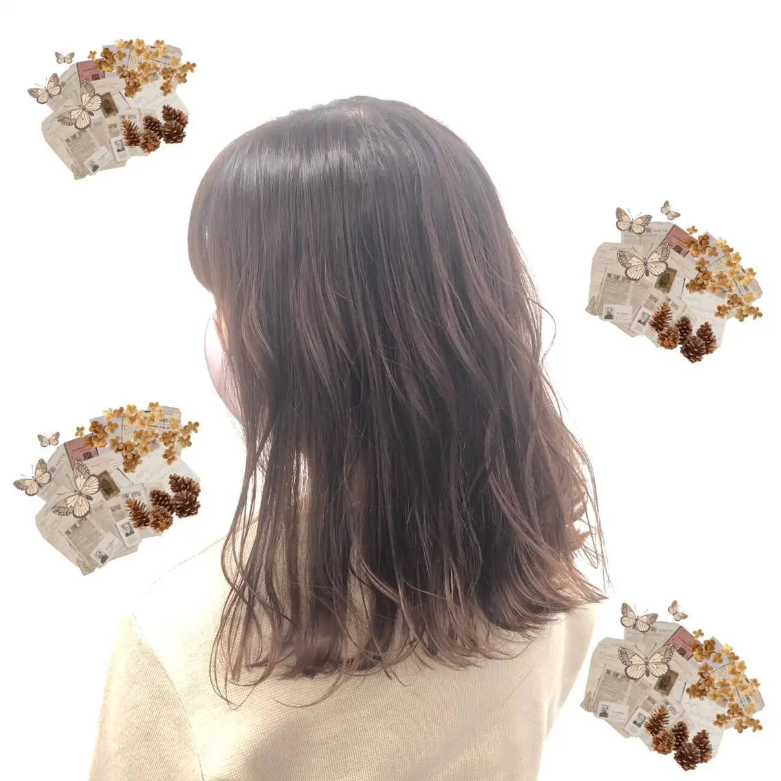 ロング カラー パーマ ヘアアレンジ メンズ キッズ 上品＆韓国風 🥀海心🥀のヘアスタイル
