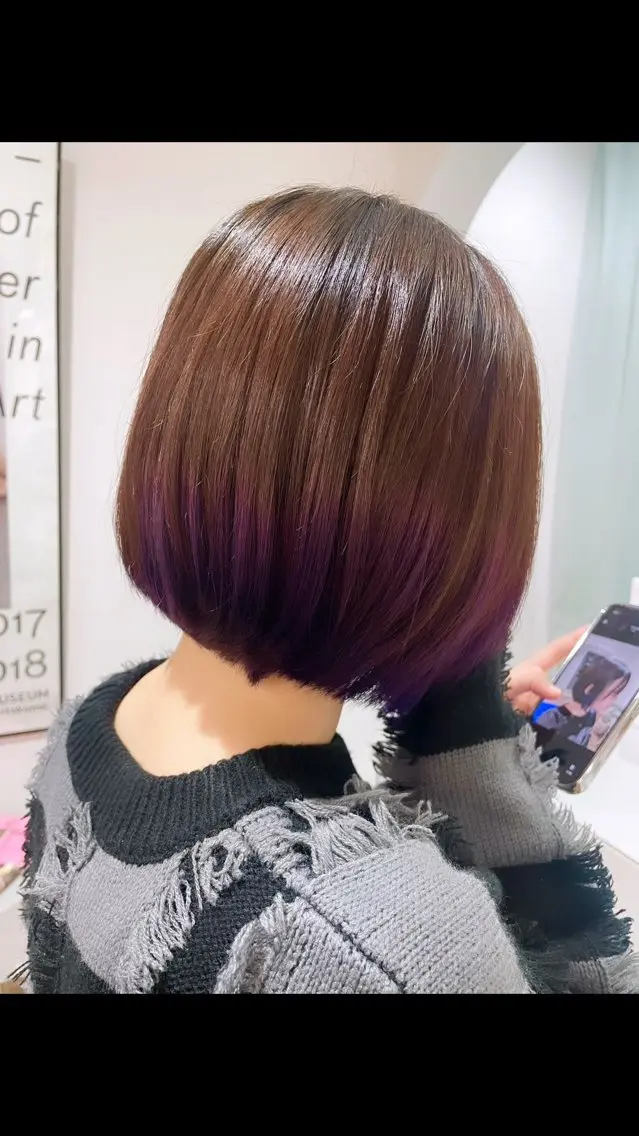 ミディアム ヘアカラー lutz／ MIONのヘアスタイル