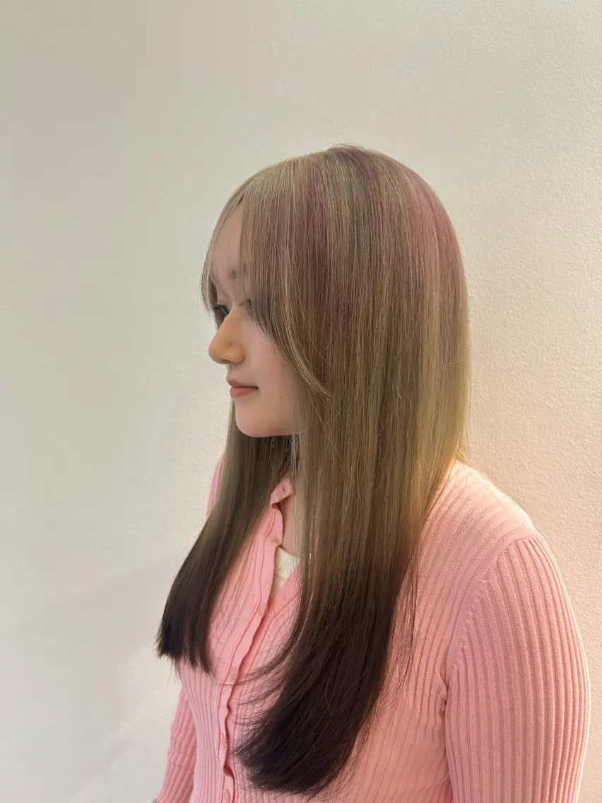 ロング カット ヘアカラー HASIMOTO jijibyMOPSのヘアスタイル