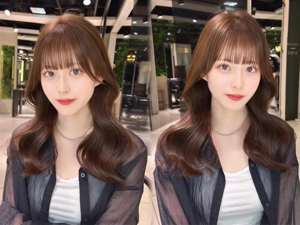 ロング カラー ヘアアレンジ 長坂 愛鈴のヘアスタイル