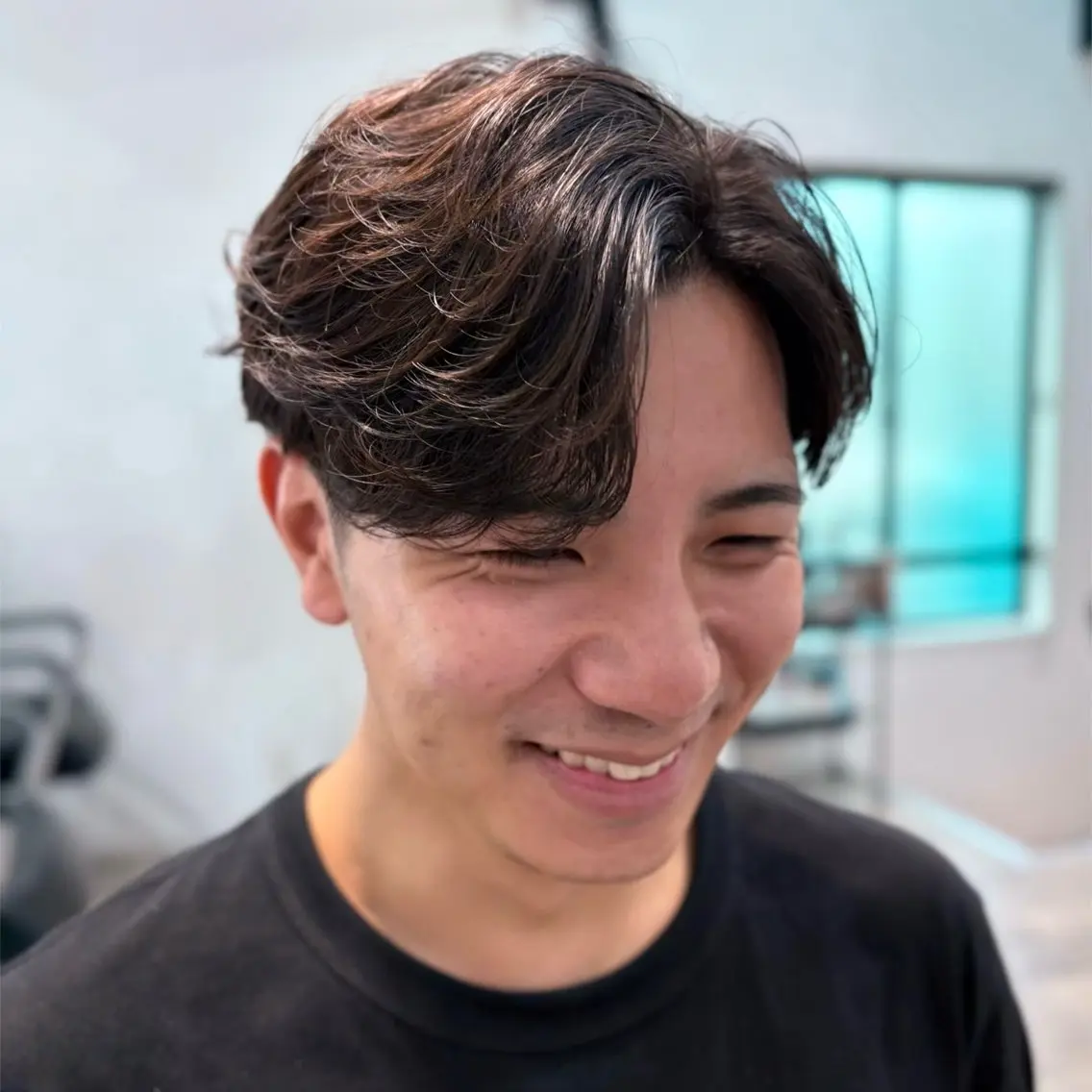 ショート パーマ 大人メンズスタイル 小林秀徳のヘアスタイル