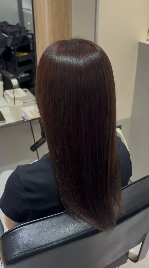 セミロング ヘアカラー トリートメント ioe 堤 優衣 /カラー/髪質改善のヘアスタイル