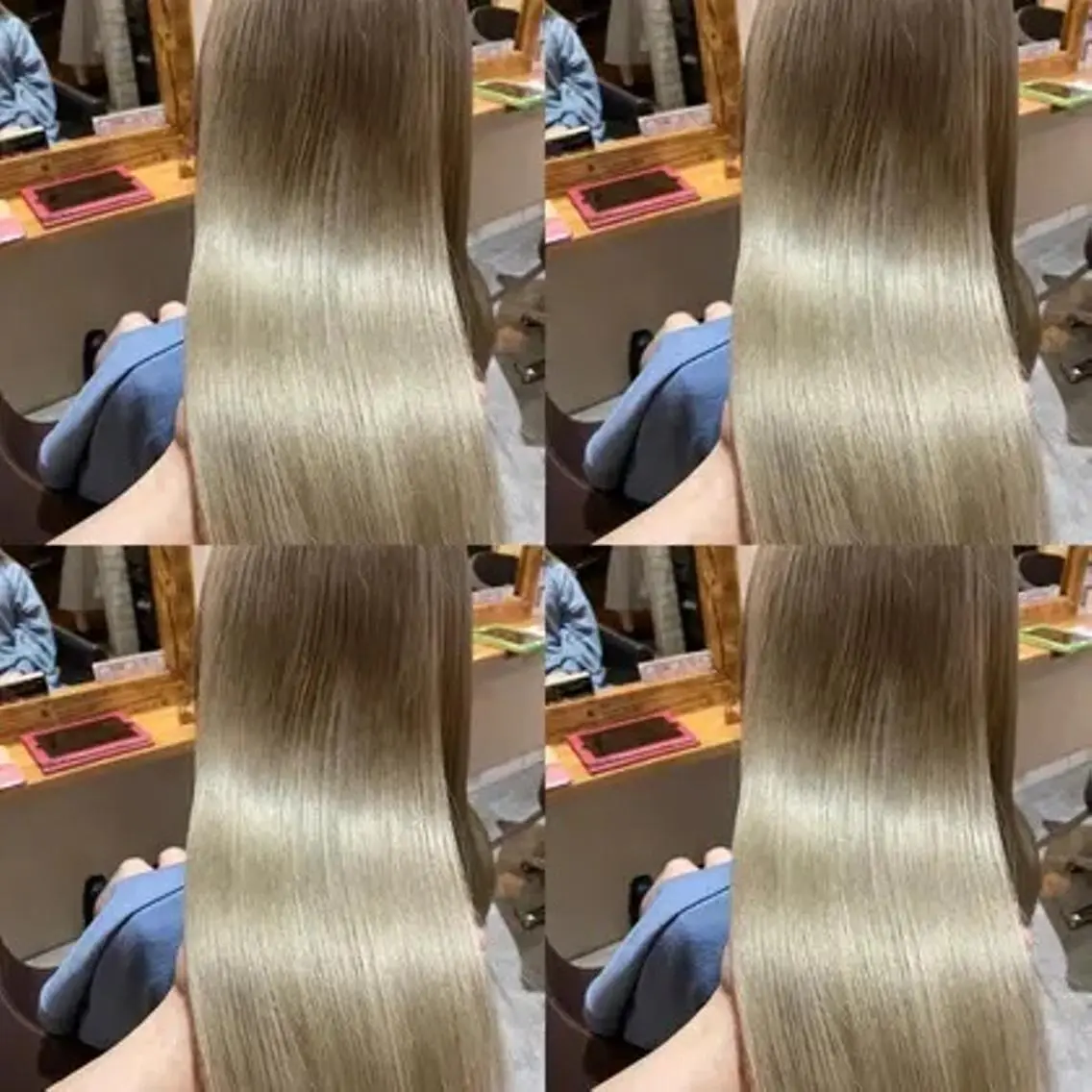 ロング カラー 大石 真理子のヘアスタイル