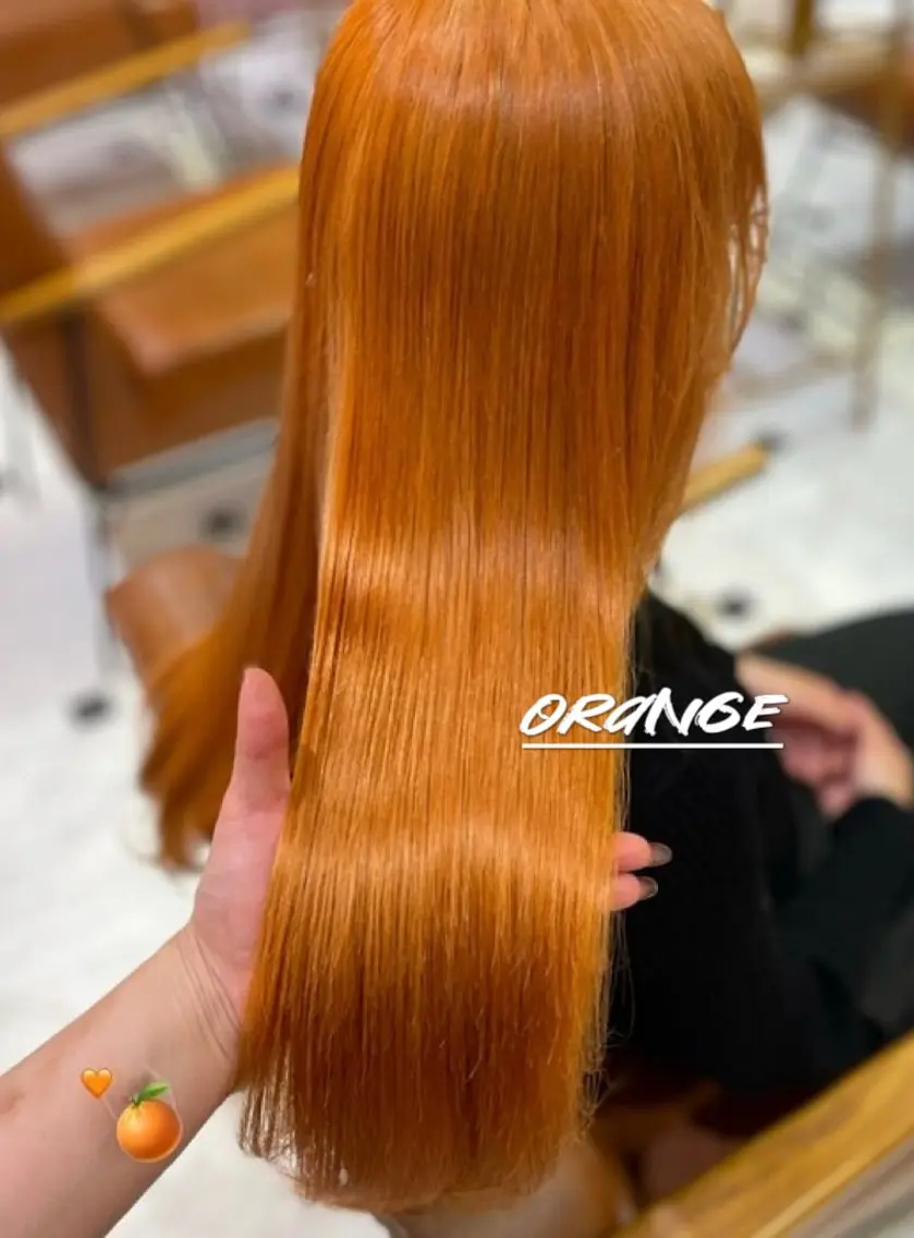 《2名様限定価格》ダブルカラー🍊ブリーチリタッチ＋ワンカラー🍊の写真
