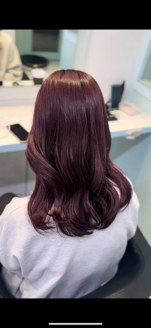 ロング カラー ヘアカラー トリートメント ♥️暖色カラ ー♥️由夏のヘアスタイル
