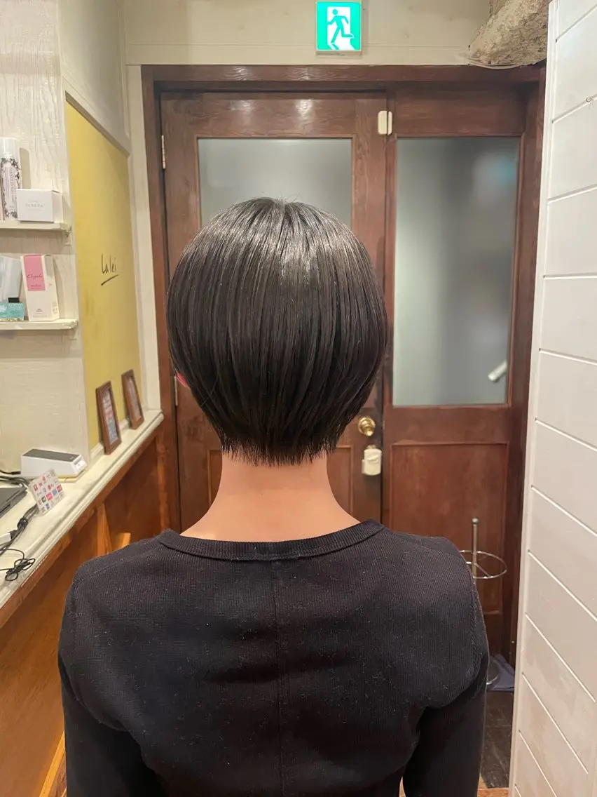 ショート 縮毛矯正/レイヤー/ ボブ♡Natsukiのヘアスタイル