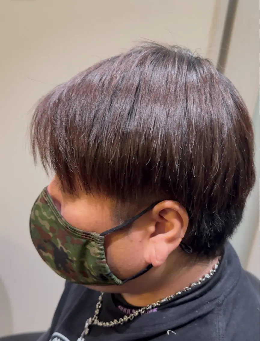 ショート 縮毛矯正 柳澤 拓海のヘアスタイル