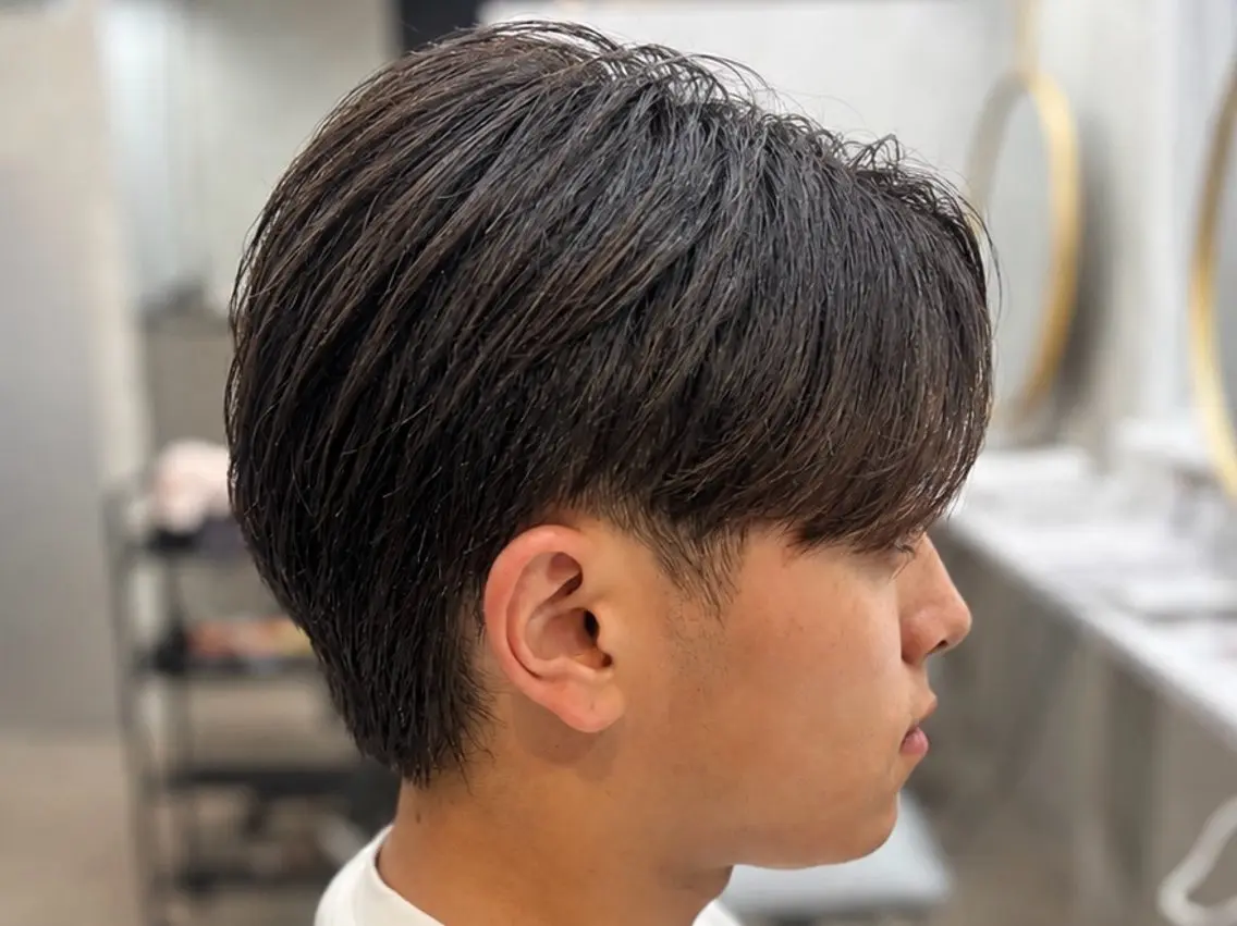 メンズ カット シースルーマッシュ 🍒毛流れ🖤アヤネのヘアスタイル