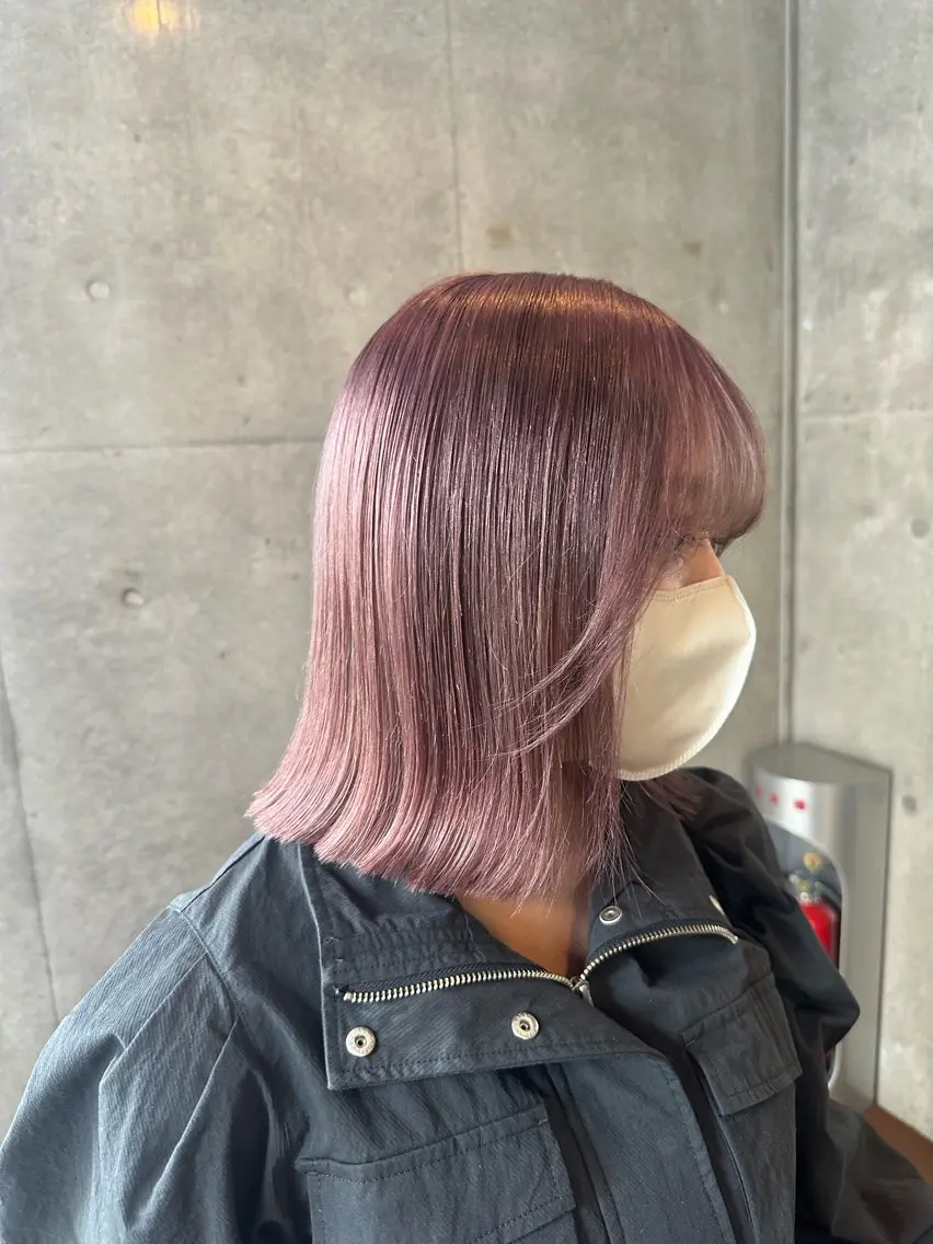 ミディアム ヘアカラー ︎🤎W color MIYU‎🤎のヘアスタイル