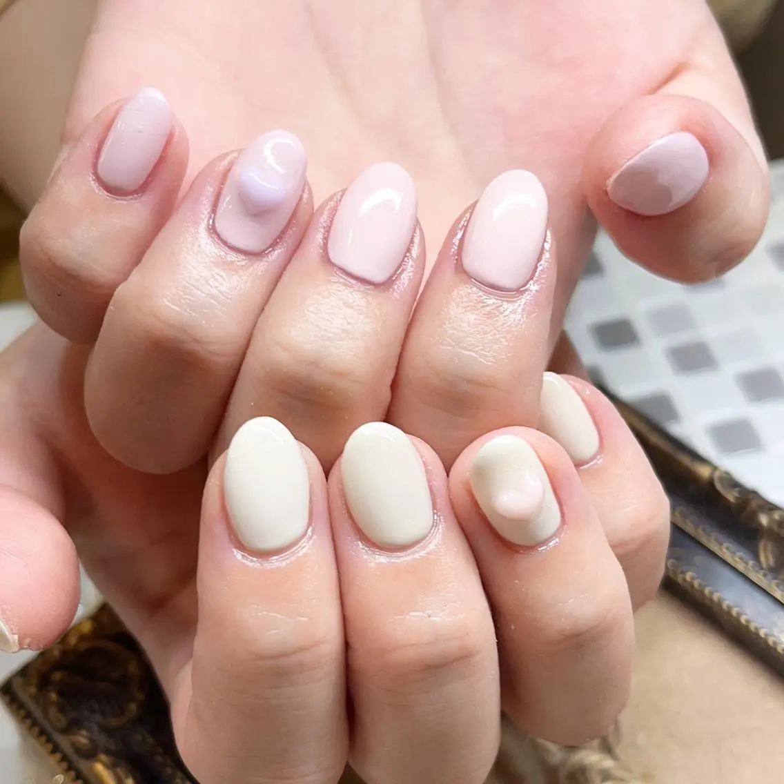 ネイル ハート ワンカラーネイル nailist yuiのネイルデザイン
