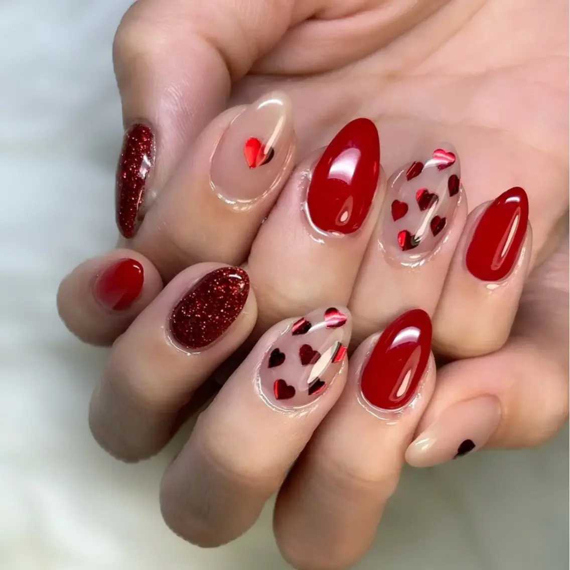 ネイル アートネイル チークネイル 成人式 長さ出し フレンチネイル YK Beauty Salonのマツエク・マツパデザイン
