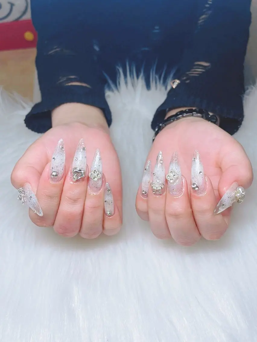 ネイル ジェルネイル 韓国ネイル 持ち込み パラジェル ワンホンネイル ハンドネイル GOHOUBI Nail 心斎橋店のネイルデザイン