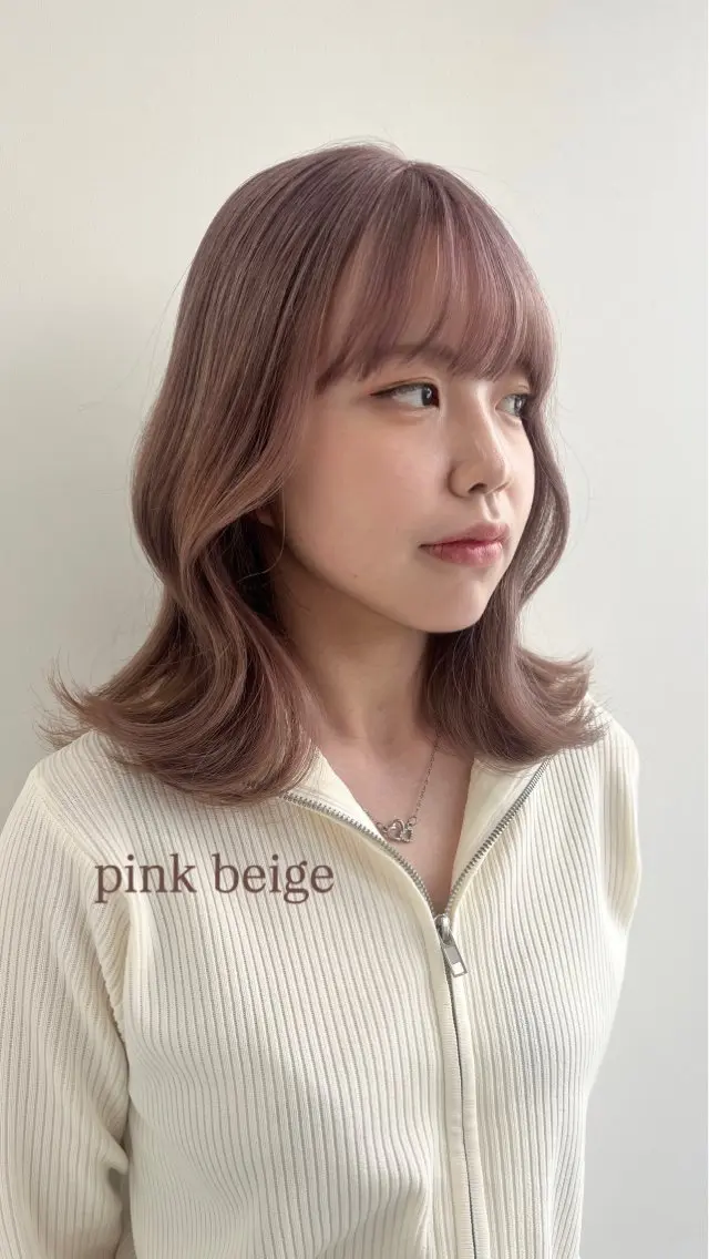 セミロング 透明感カラー🍃 レイヤースタイル✨葵のヘアスタイル