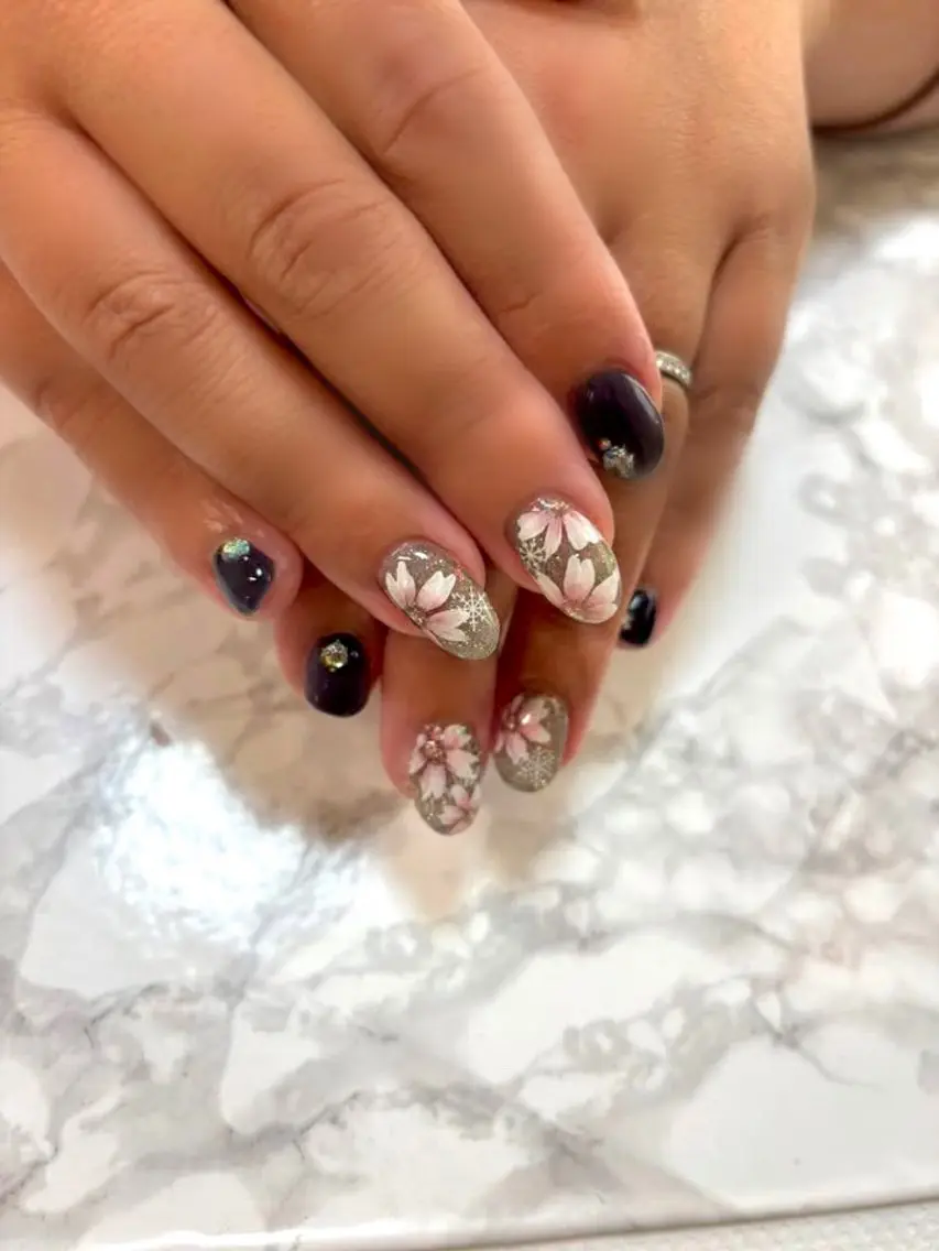 ネイル ハンドネイル nail salon アルストロメリアのネイルデザイン