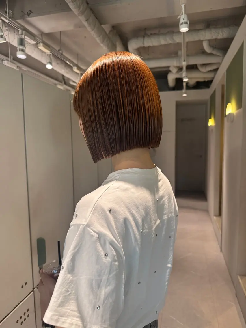ショート ヘアカラー トリートメント 杉田 茉優のヘアスタイル
