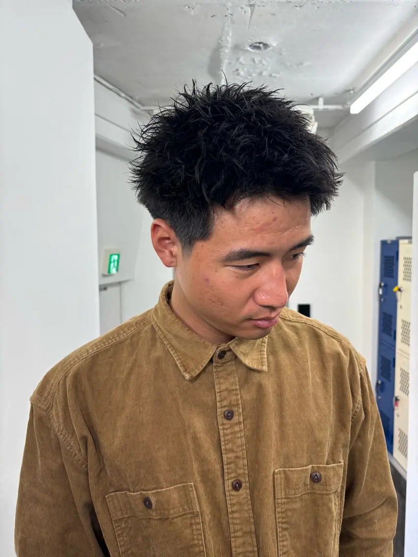 ショート メンズ メンズパーマ カット パーマ 【メンズヘア特化】 オオヤチユソラのヘアスタイル