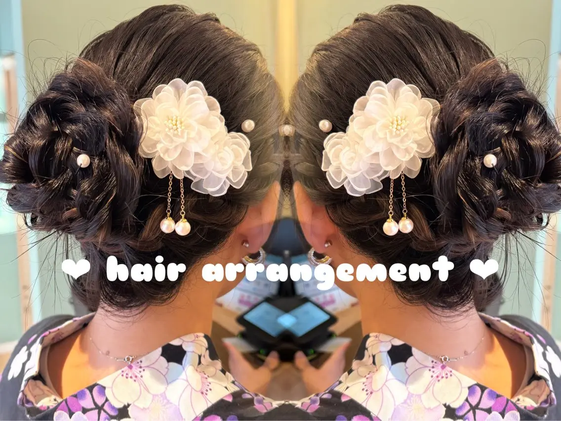 ヘアアレンジ ヘアセット 🫧🧸カラーヘアメ 🫧MIO🧸🫧のヘアスタイル