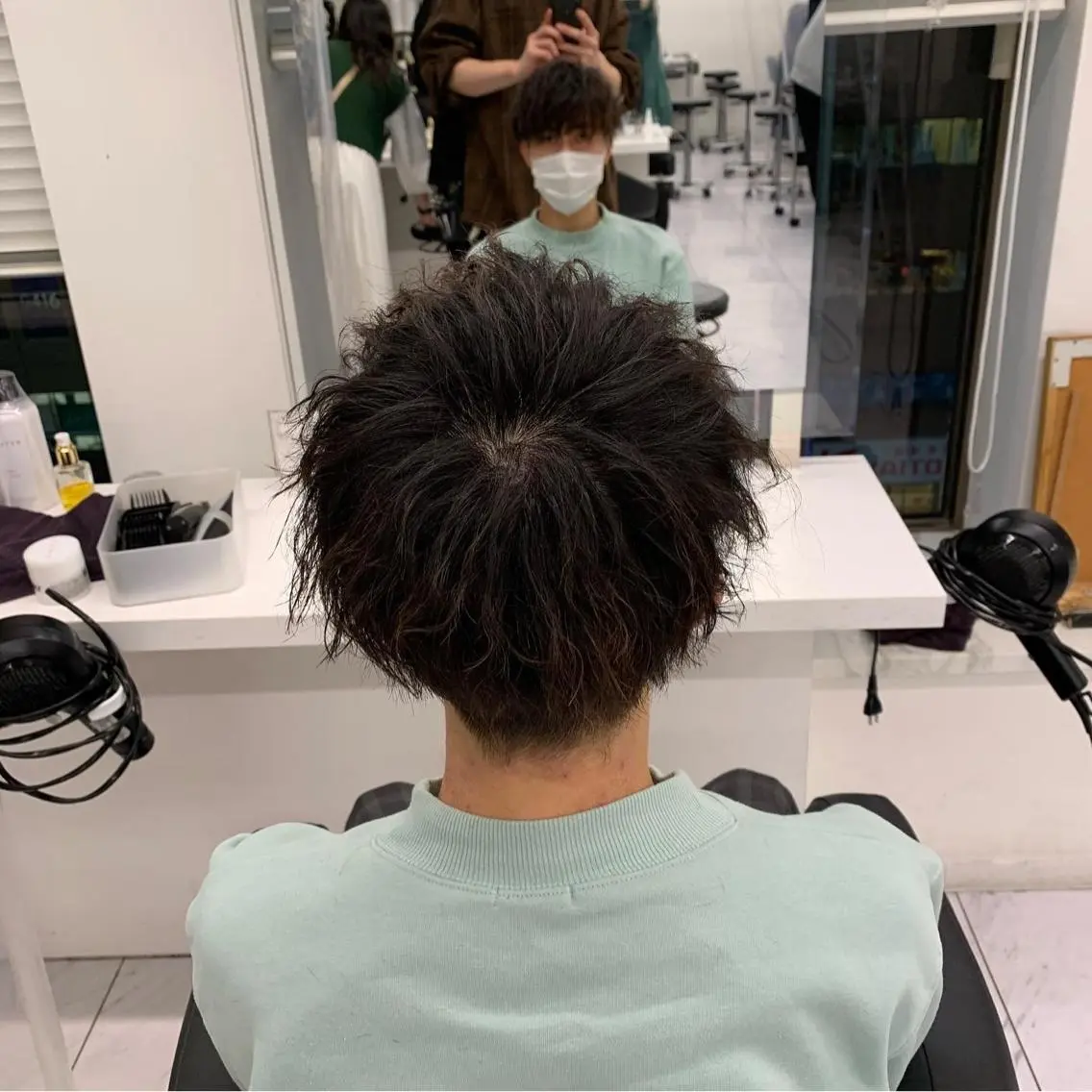 ショート カラー パーマ メンズ メンズパーマ特化 TAIGAのヘアスタイル