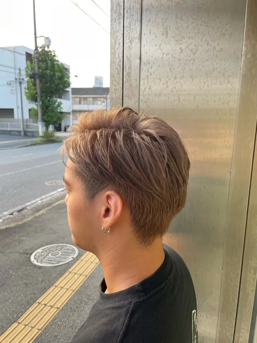 カラー メンズ ヘアカラー 亀井 啓汰のヘアスタイル