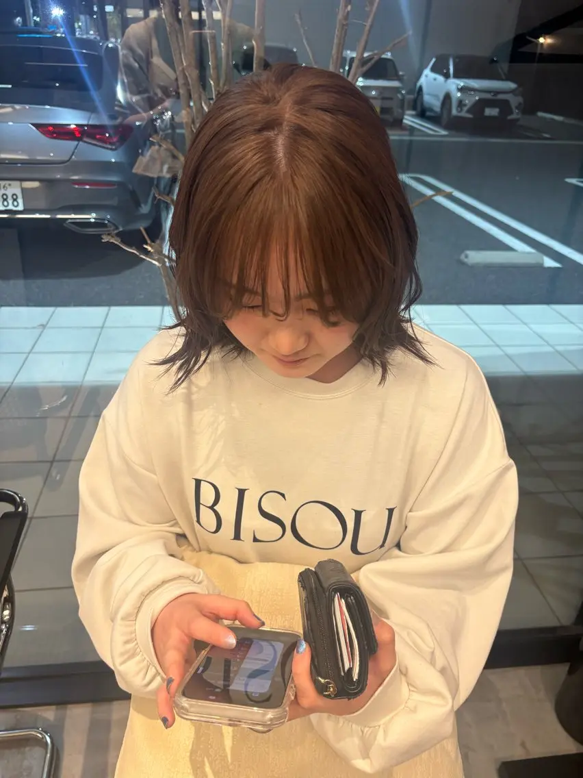 ミディアム ヘアカラー miyu /nenのヘアスタイル