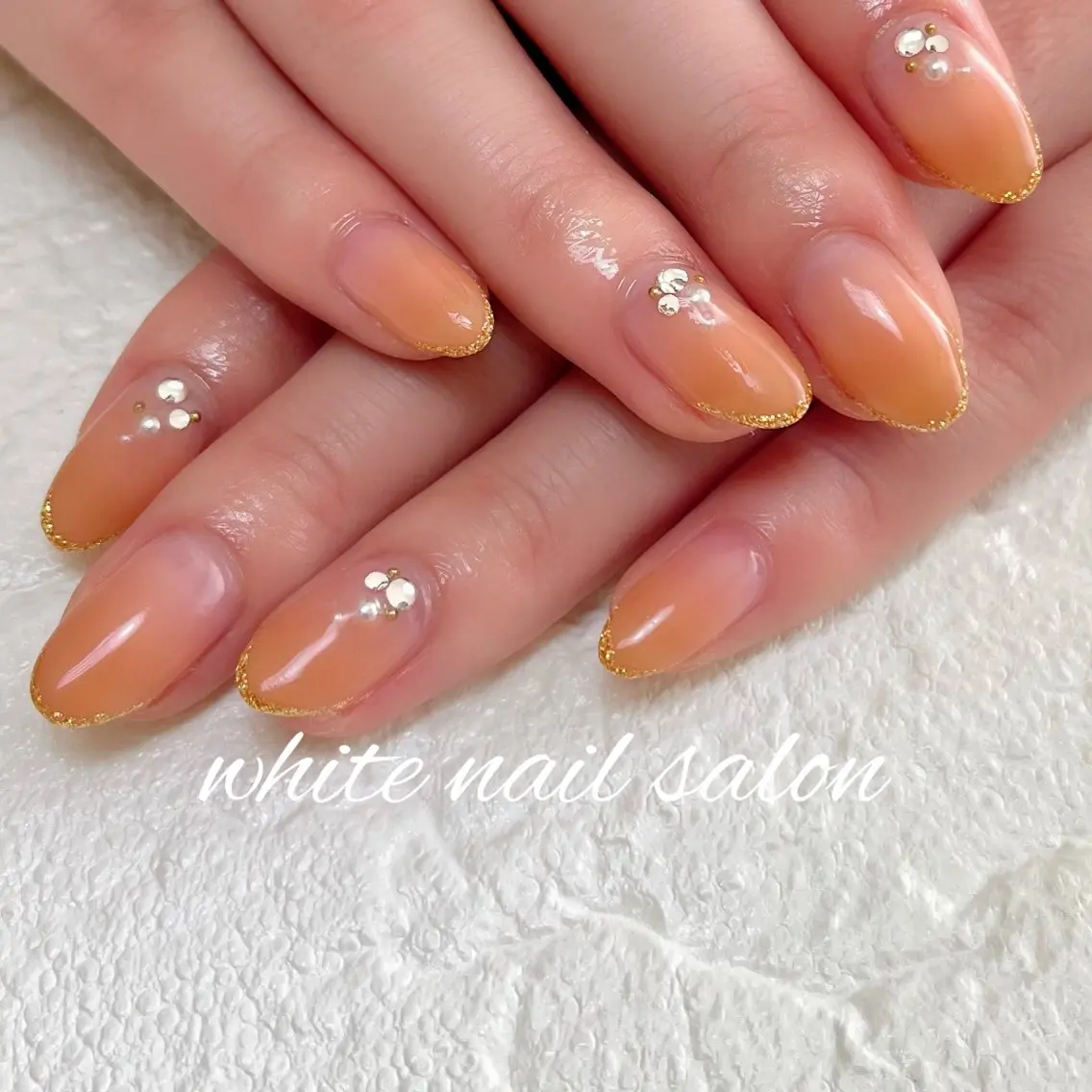 ネイル ラメ(グリッター) ハンドネイル white nail salonのネイルデザイン