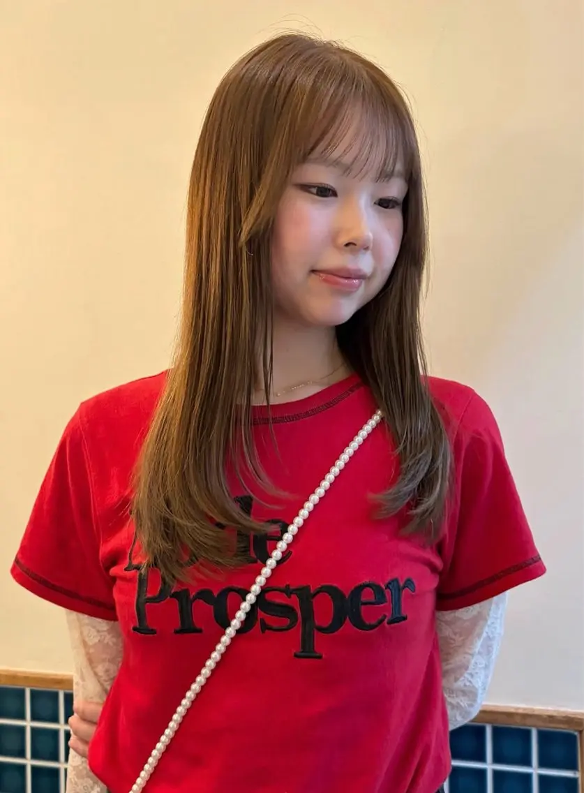 ロング カラー はやし ちののヘアスタイル