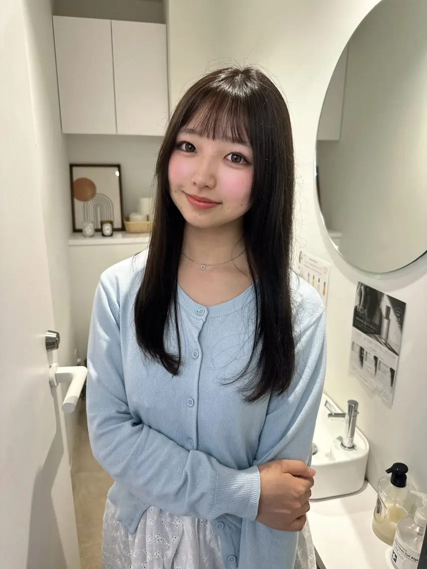 カラー ヘアカラー 透明感×艶カラー🫧 SACHIKA💫のヘアスタイル