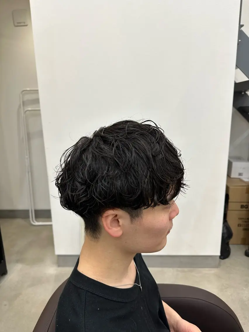 メンズ メンズパーマ カット パーマ 茂木 理紗のヘアスタイル