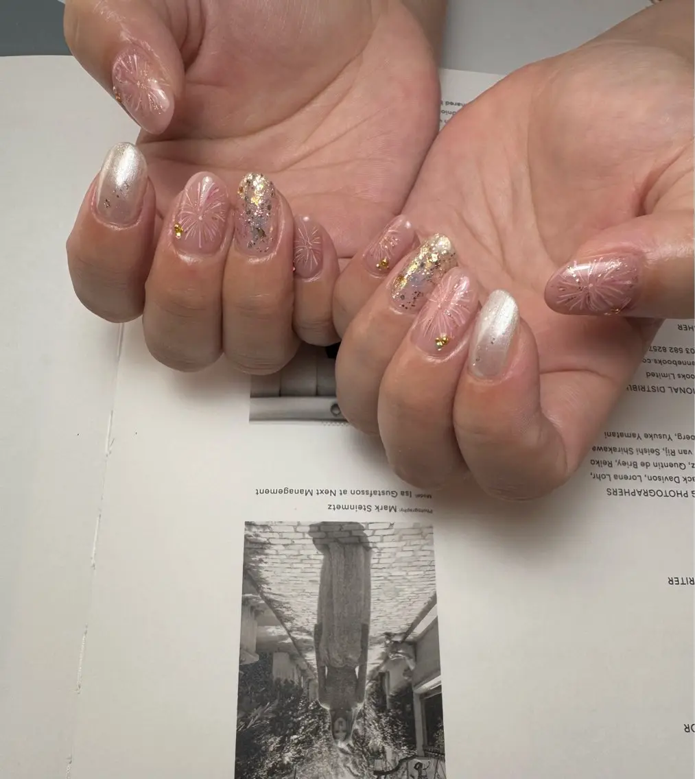 ネイル 夏ネイル ハンドネイル 白日-hakubi nail-のネイルデザイン