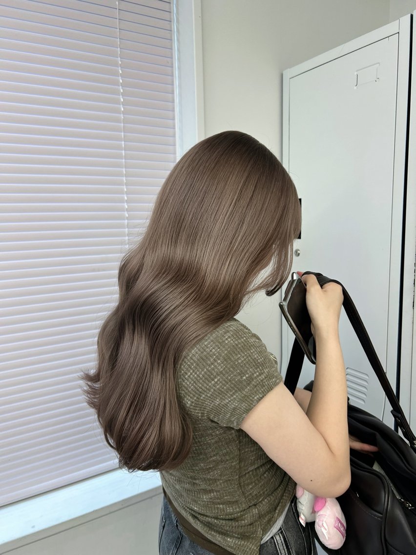 ロング カラー ベージュカラー ブリーチ ブラウンカラー 透明感カラー ダブルカラー カット ヘアカラー 💍モテる艶髪 透明感カラー💖のヘアスタイル