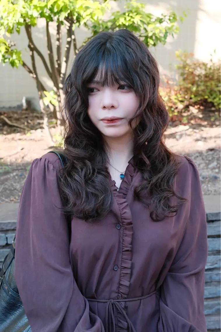 ロング パーマ ボブ レイヤーカット ロング デジタルパーマ カット パーマ 【お洒落パーマ】 Elme　肥塚康汰郎のヘアスタイル
