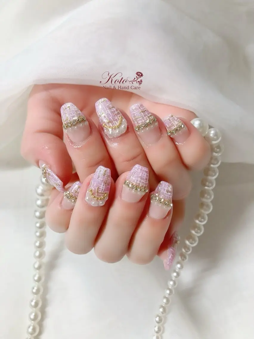 ネイル 長さ出し ジェルネイル 持ち込み ニュアンスネイル 赤色 ハンドネイル Nail Salon KOTOのネイルデザイン