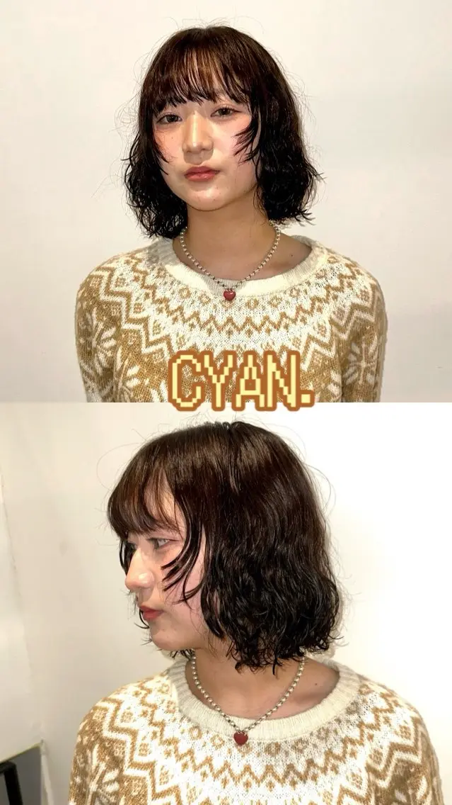 ショート カット パーマ 小寺 柚初のヘアスタイル