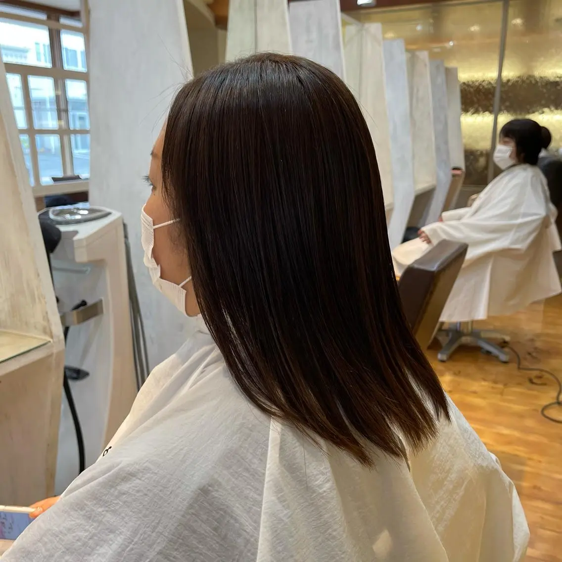 セミロング 縮毛矯正 トリートメント 梶谷 和希のヘアスタイル