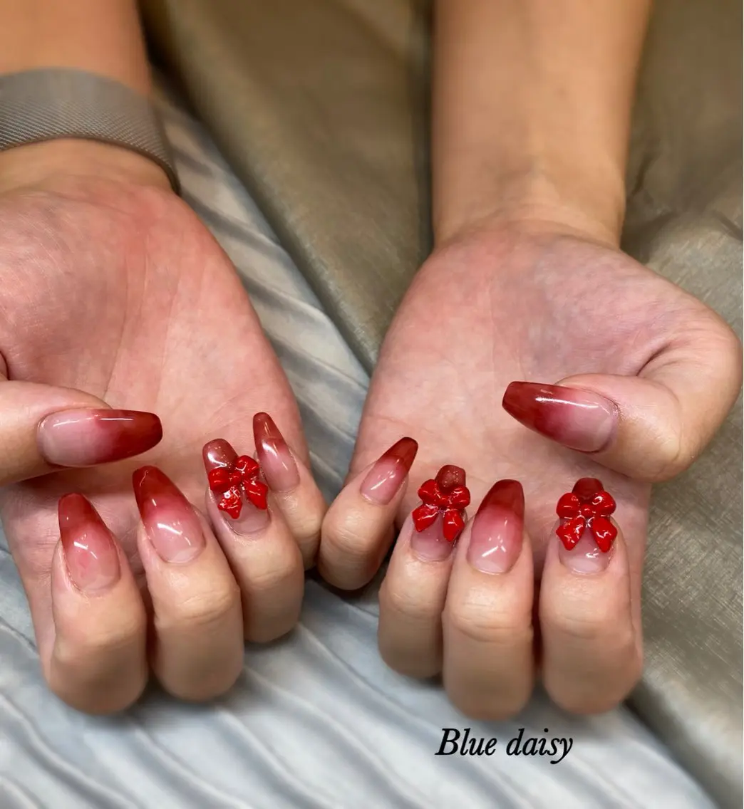 ネイル ハンドネイル Blue daisy 栄本店のネイルデザイン