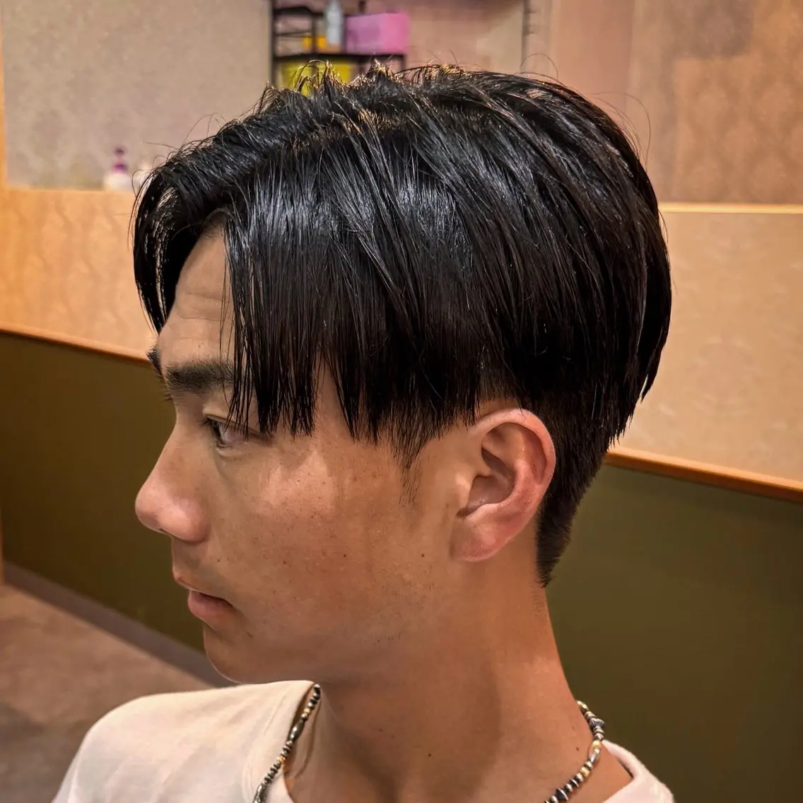 ショート メンズ センターパート ショートヘア カット 立川メンズカット/ メンズパーマ💈三上のヘアスタイル