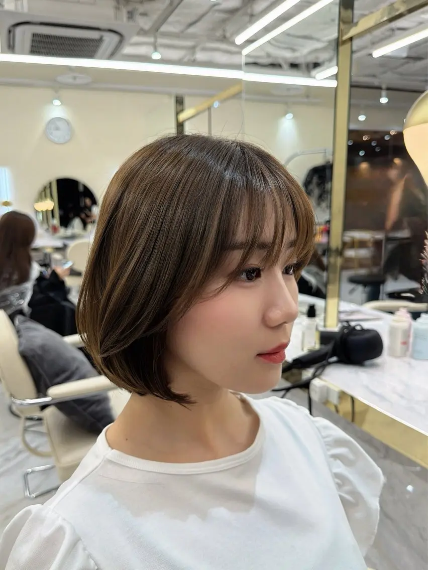 aku💞韓国風🩷 ピンクカラー🎀🩷のヘアスタイル