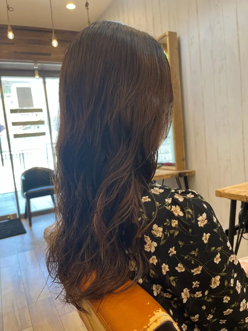 セミロング パーマ セミロングパーマ ♡ yumaのヘアスタイル
