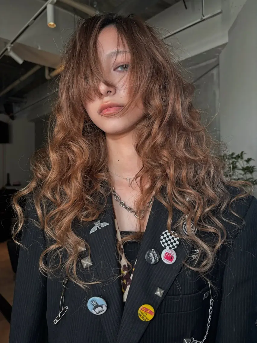 ロング カラー 中野 晴登のヘアスタイル