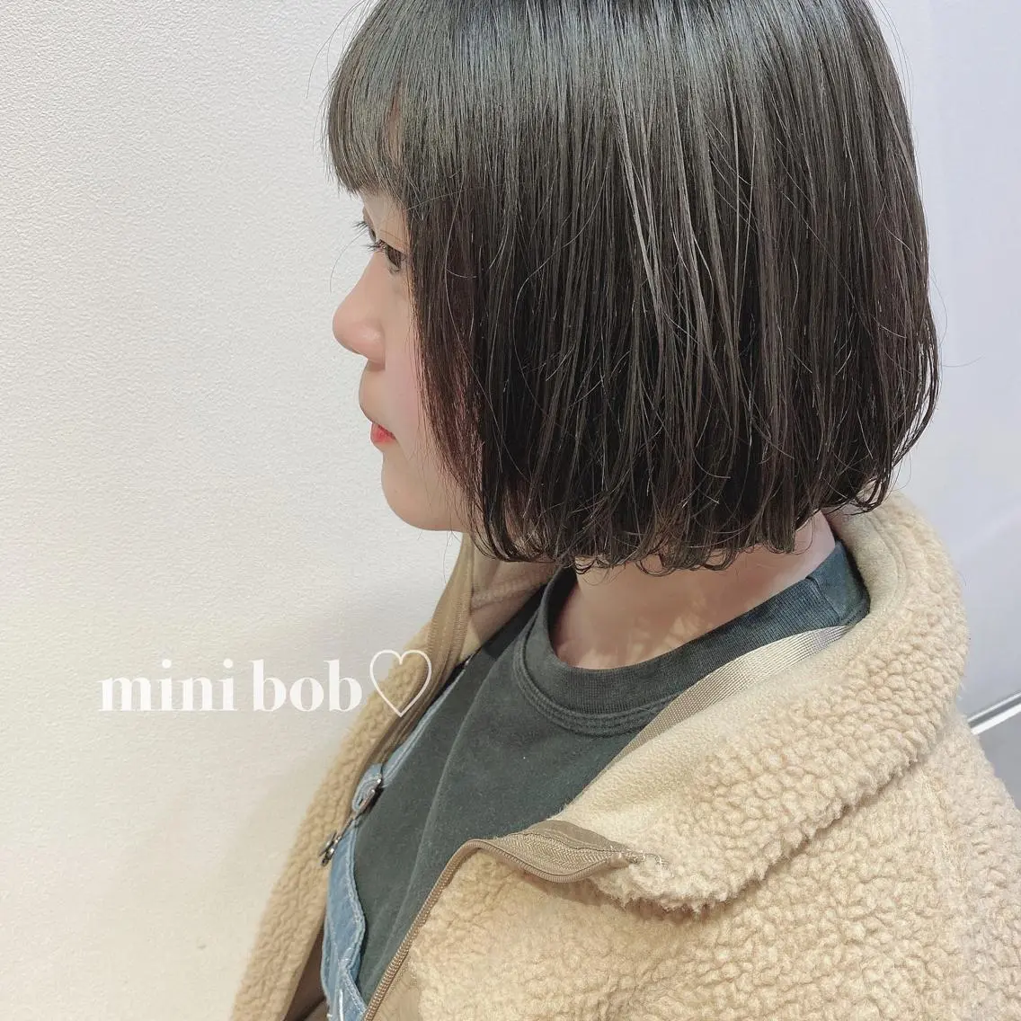 ミディアム ボブ カット 似合わせ提案サラ艶♡ 彩華のヘアスタイル
