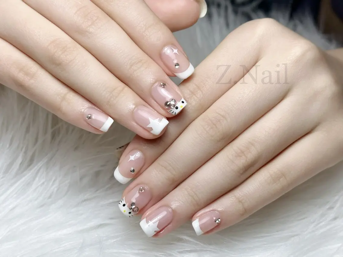 ネイル 韓国ネイル 持ち込み スカルプネイル シンプルネイル ワンホンネイル Z.Nail Salonのネイルデザイン