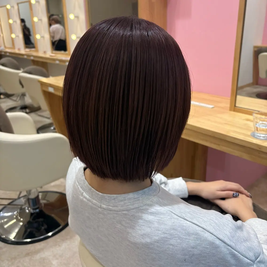 ショート カラー ブリーチ 透明感カラー 顔まわり/透け感 カラー/青栁優🔆のヘアスタイル