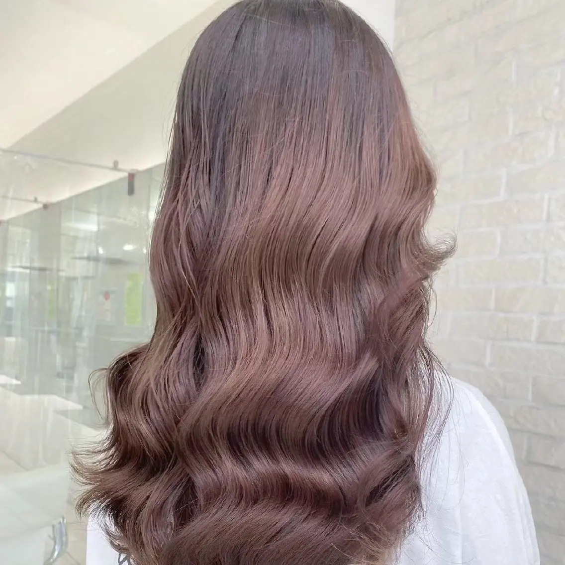 ロング カラー 縮毛矯正/ワンカラー モデル募集🫧羽夏のヘアスタイル