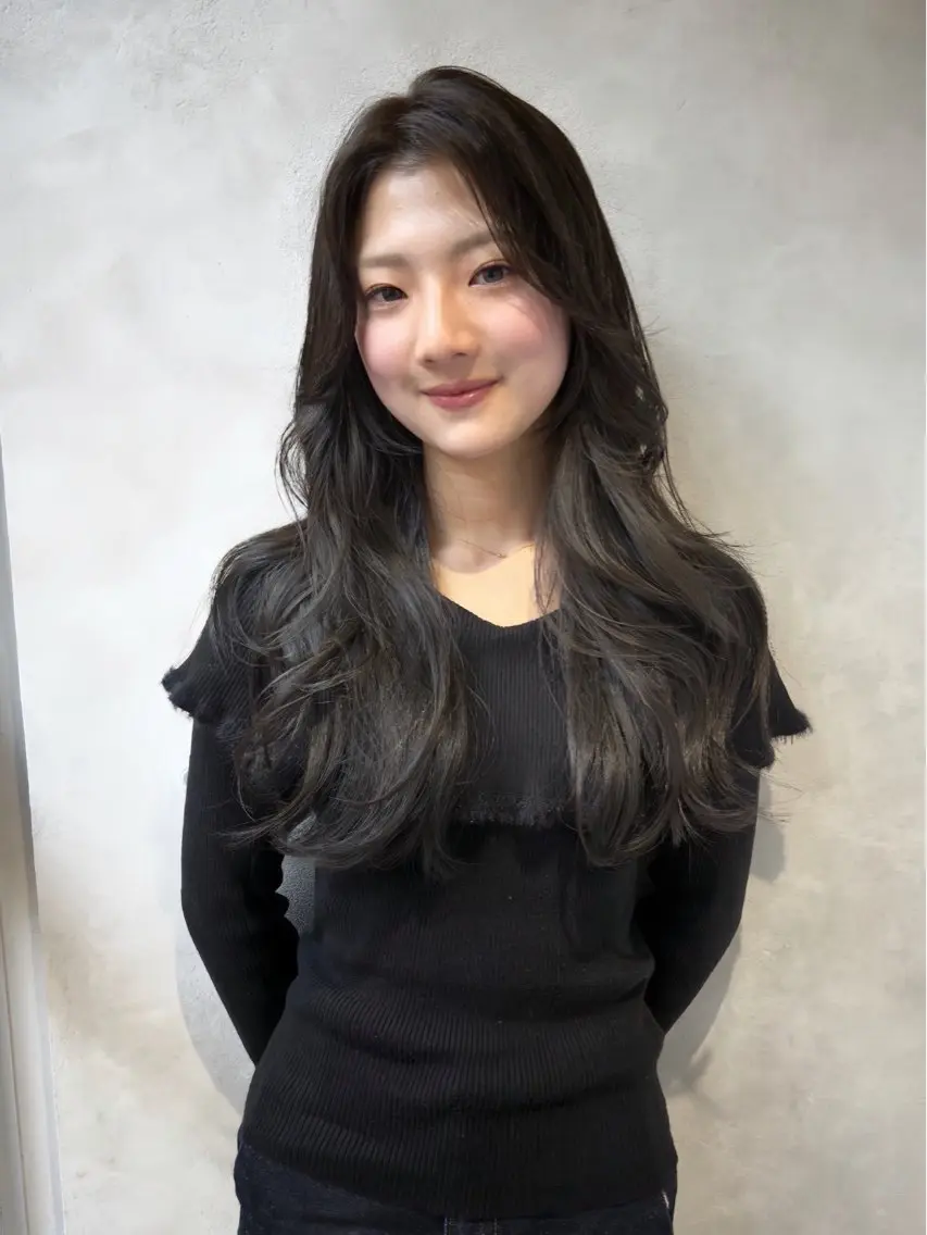 ロング 田渊 日菜のヘアスタイル