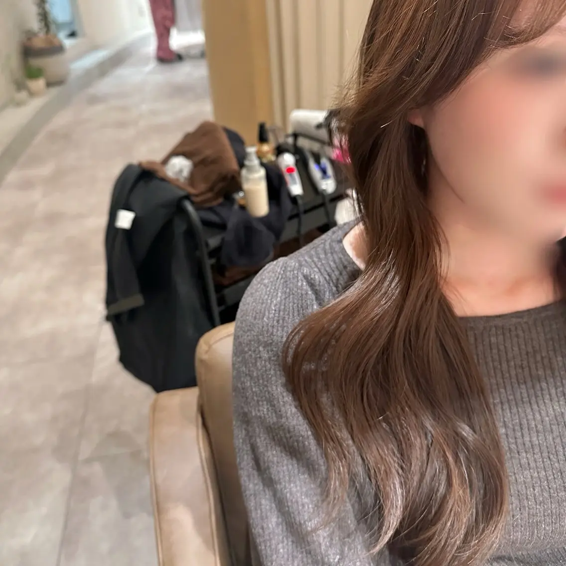ロング カラー ベージュカラー レイヤーカット カット ヘアカラー 高橋 那美のヘアスタイル