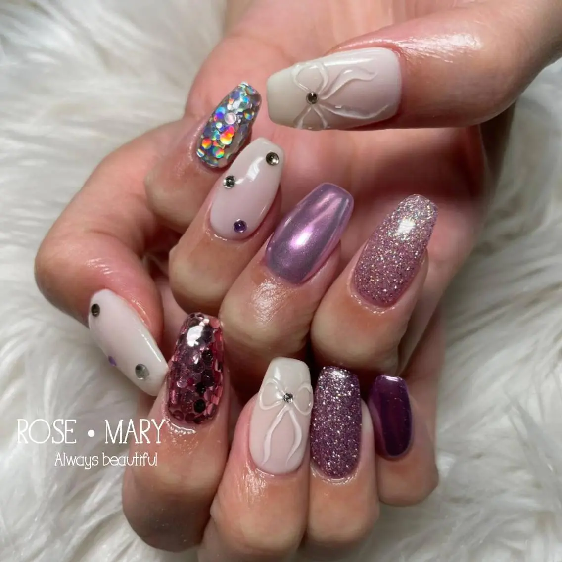 ネイル ハンドネイル ROSE・ MARY 鈴木のネイルデザイン
