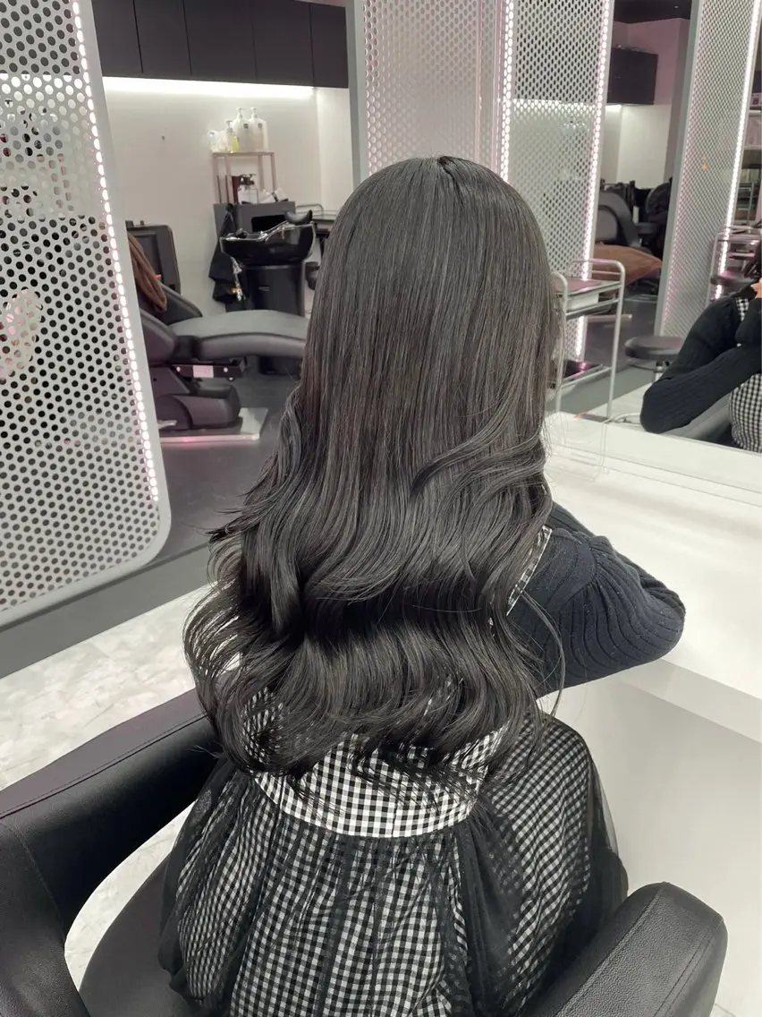 セミロング カラー ヘアアレンジ Over hair_ misakiのヘアスタイル