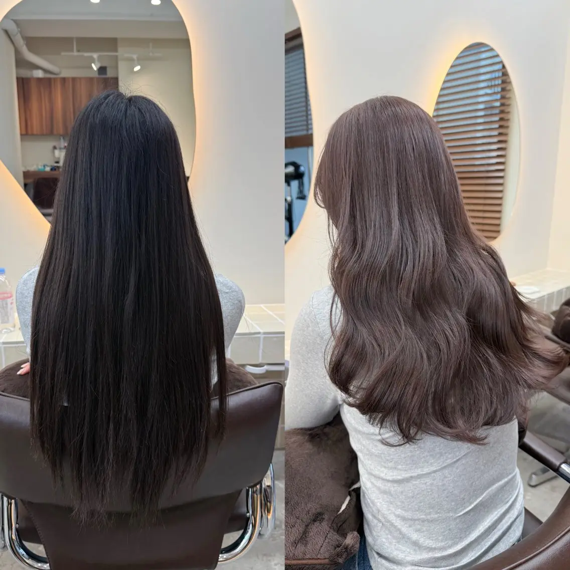ロング カラー アディクシーカラー ブリーチ ブラウンカラー 透明感カラー グレージュ ヘアカラー トリートメント ヘッドスパ ✨髪質改善矯正× ブリーチ✨YU-KIのヘアスタイル