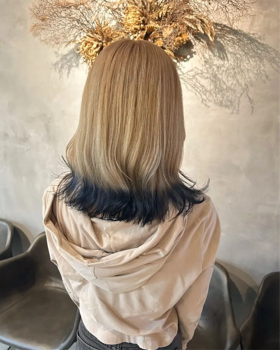 セミロング カラー ヘアカラー 野田阪神/暖色カラー Kairi🐬のヘアスタイル