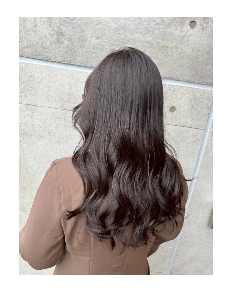 ロング ヘアカラー トリートメント アラタケ マリのヘアスタイル